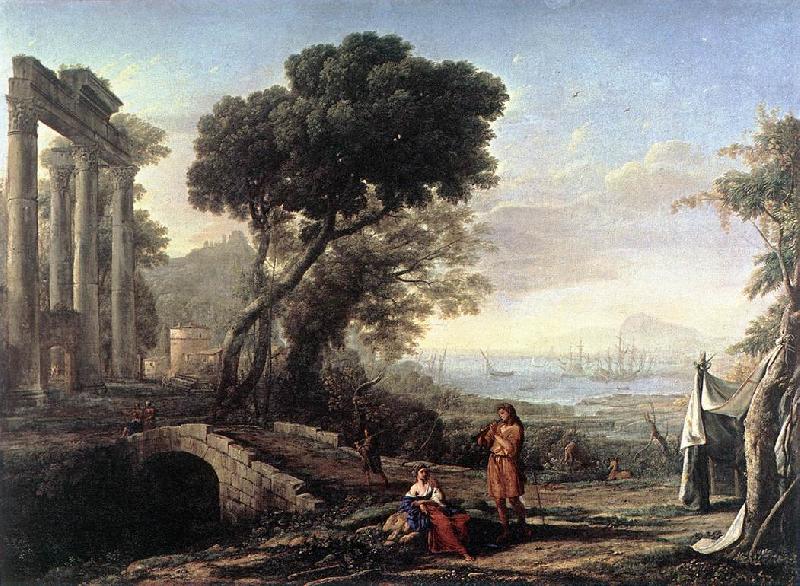 Claude Lorrain Italian Coastal Landscape dfb